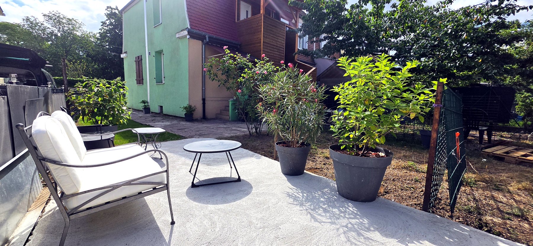 Terrasse extérieure du gîte Eclat De Lune Colmar